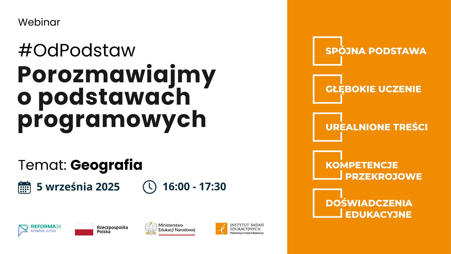 #OdPodstaw – porozmawiajmy o podstawach programowych - geografia